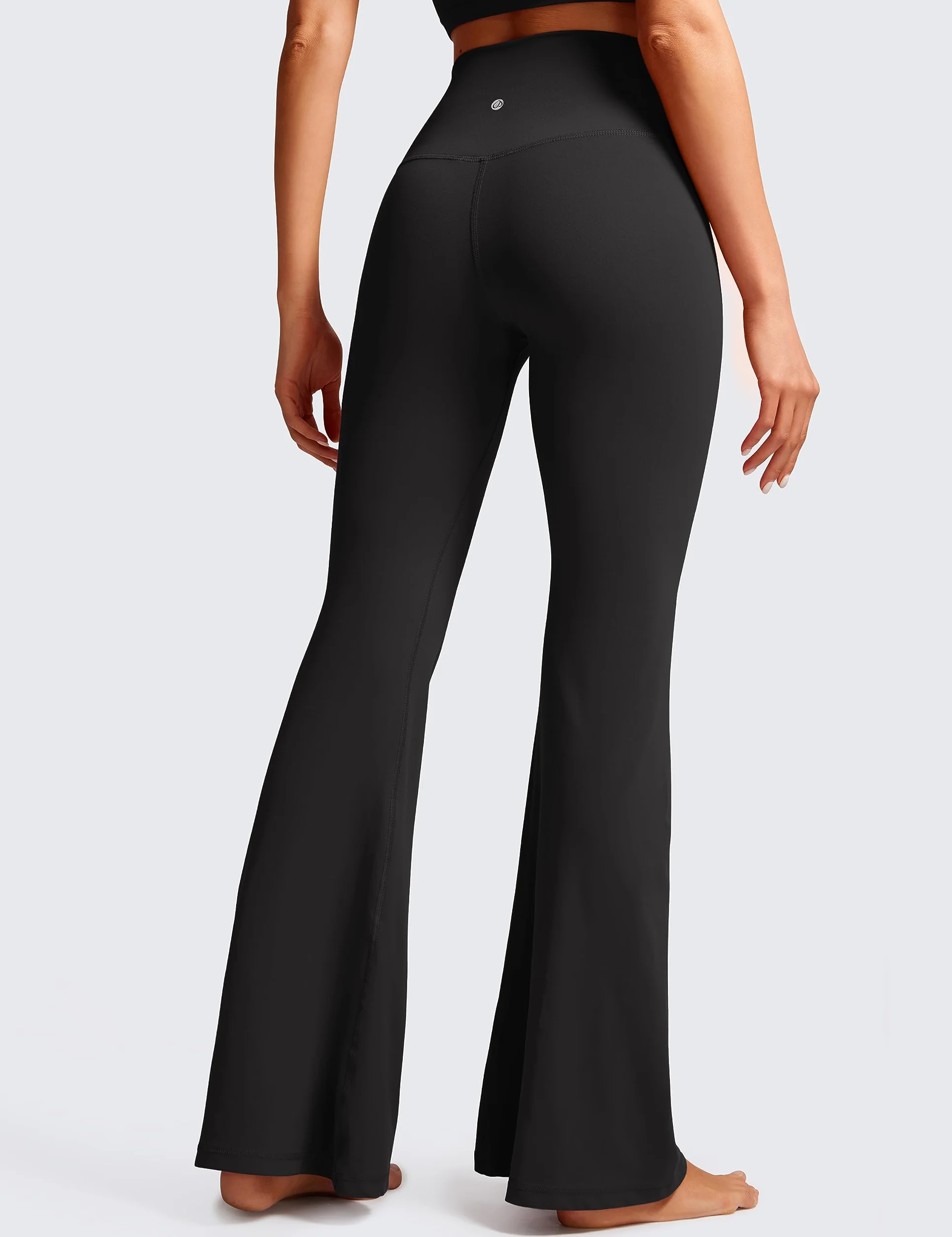 CRZ YOGA Femmes Butterluxe Taille Croisée en V Pantalon Évasé Taille Haute Yoga Leggings - 74cm/78cm/84cm