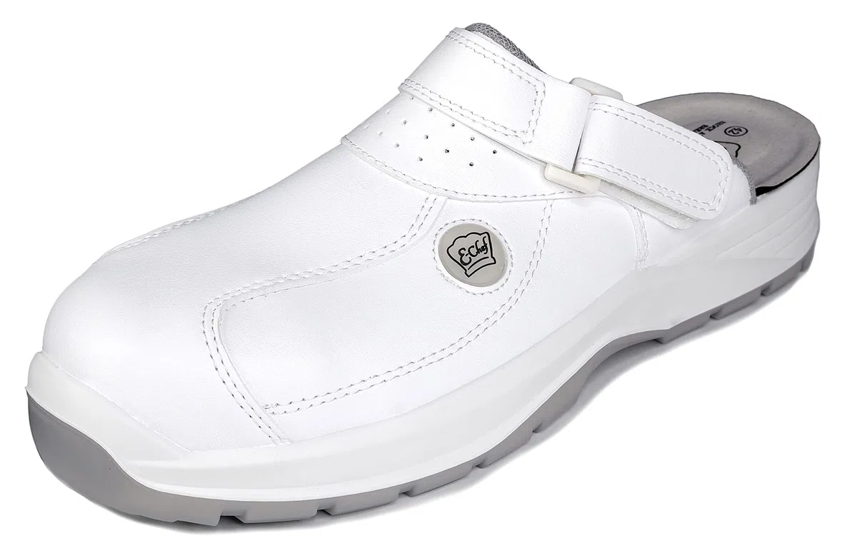 EuroRoutier E-Chef Sabots Blanc - Sabot de sécurité du Chef, Chaussures de Chef - Chaussures de Cuisine