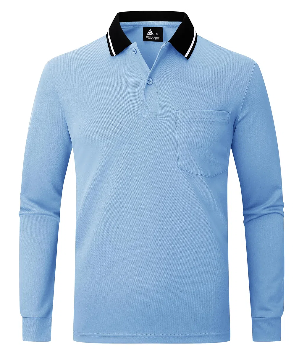 SwissWell Lot de 3 Polo Homme Manches Longues Respirant et Léger Golf T-Shirt Business Casual