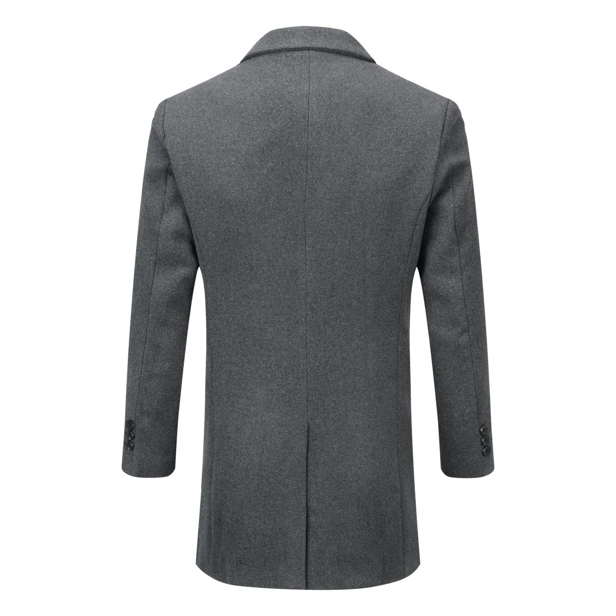 Allthemen Manteaux Homme en Laine Hiver Long Veste Trench Coat Chaud Slim Deux Boutonnages Pardessus Parka Coupe Vent
