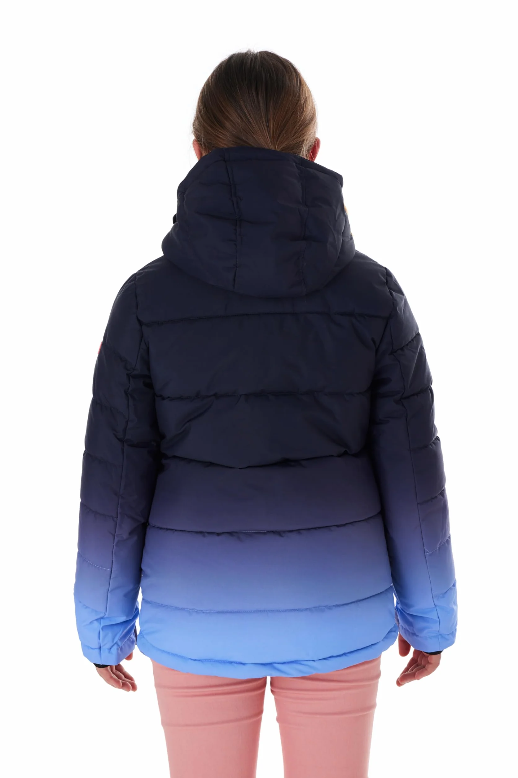 Killtec Ksw 330 Grls Ski Qltd Jckt Veste de ski/Veste de ski matelassée avec capuche et jupe pare-neige Fille