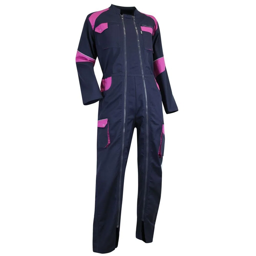 LMA 401021 ORGE Combinaison Double Fermeture, Bleu Foncé/Rose, Taille 3