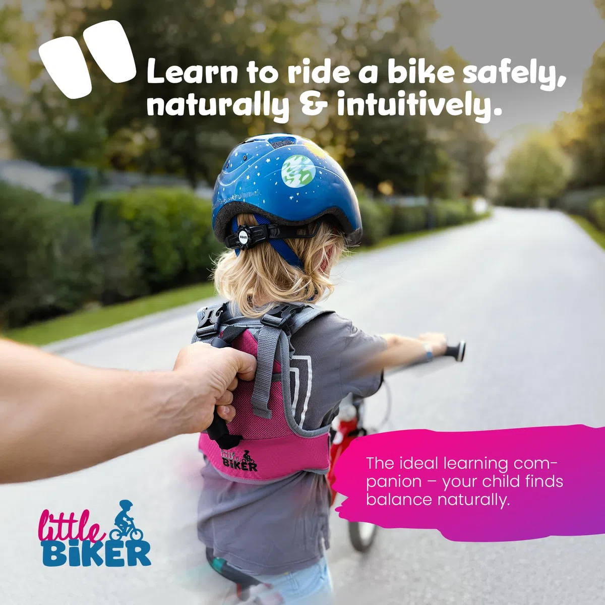 Gilet d'apprentissage pour enfant avec poignée, pour apprendre à faire du vélo, vélo, patinage, ski, patinage, patinage à roulettes, réglable