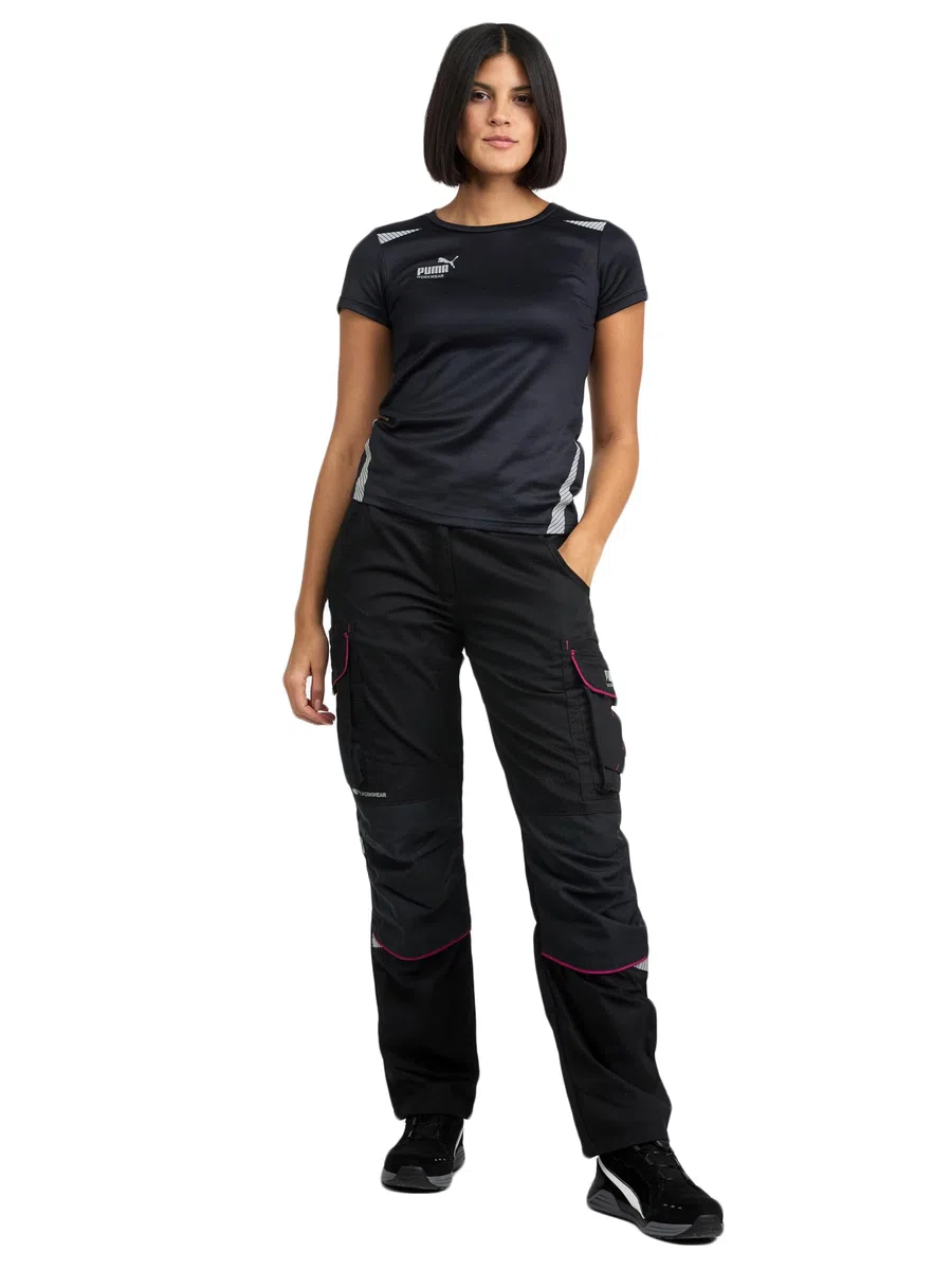 PUMA Workwear Precision X Pantalon de Travail pour Femmes, Nombreuses Poches & Genoux renforcés - Idéal pour Les Artisans, Les ouvriers de Production et de Construction