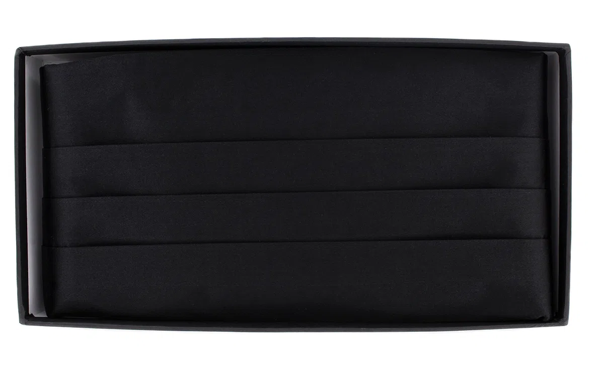 Ceinture en soie. - Noir - Taille Unique