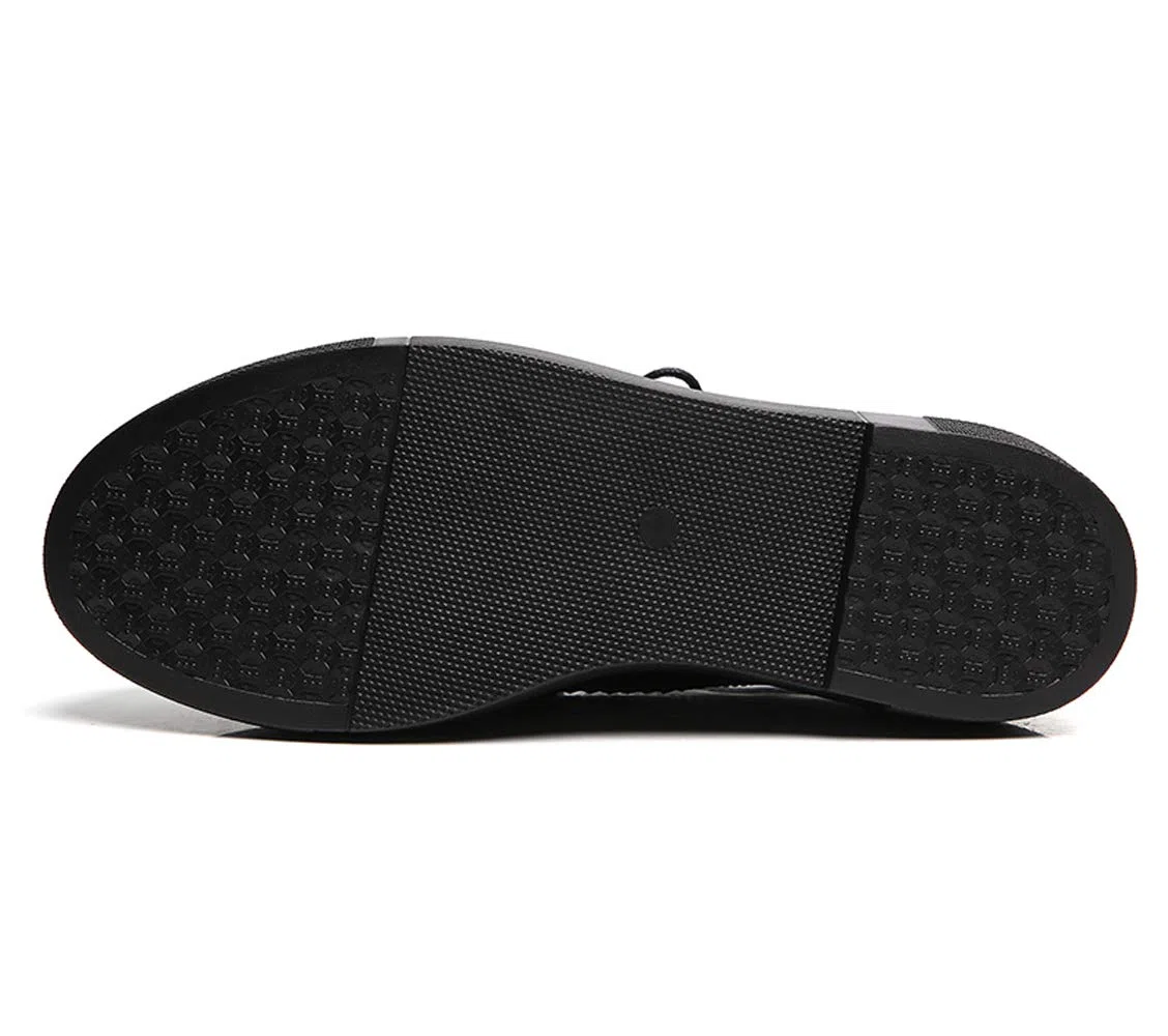 DADAWEN Femme Chaussures de Ville à Lacets Brogues Derbies Mocassins en Cuir Casual Mode Antidérapantes