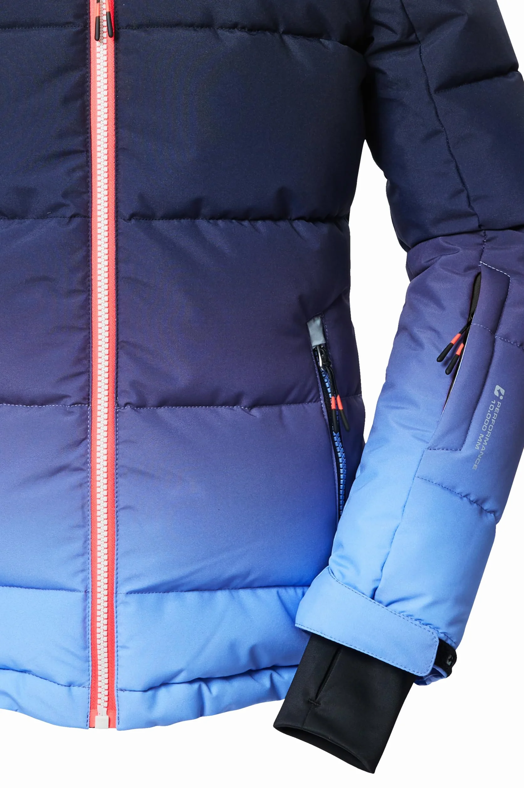 Killtec Ksw 330 Grls Ski Qltd Jckt Veste de ski/Veste de ski matelassée avec capuche et jupe pare-neige Fille