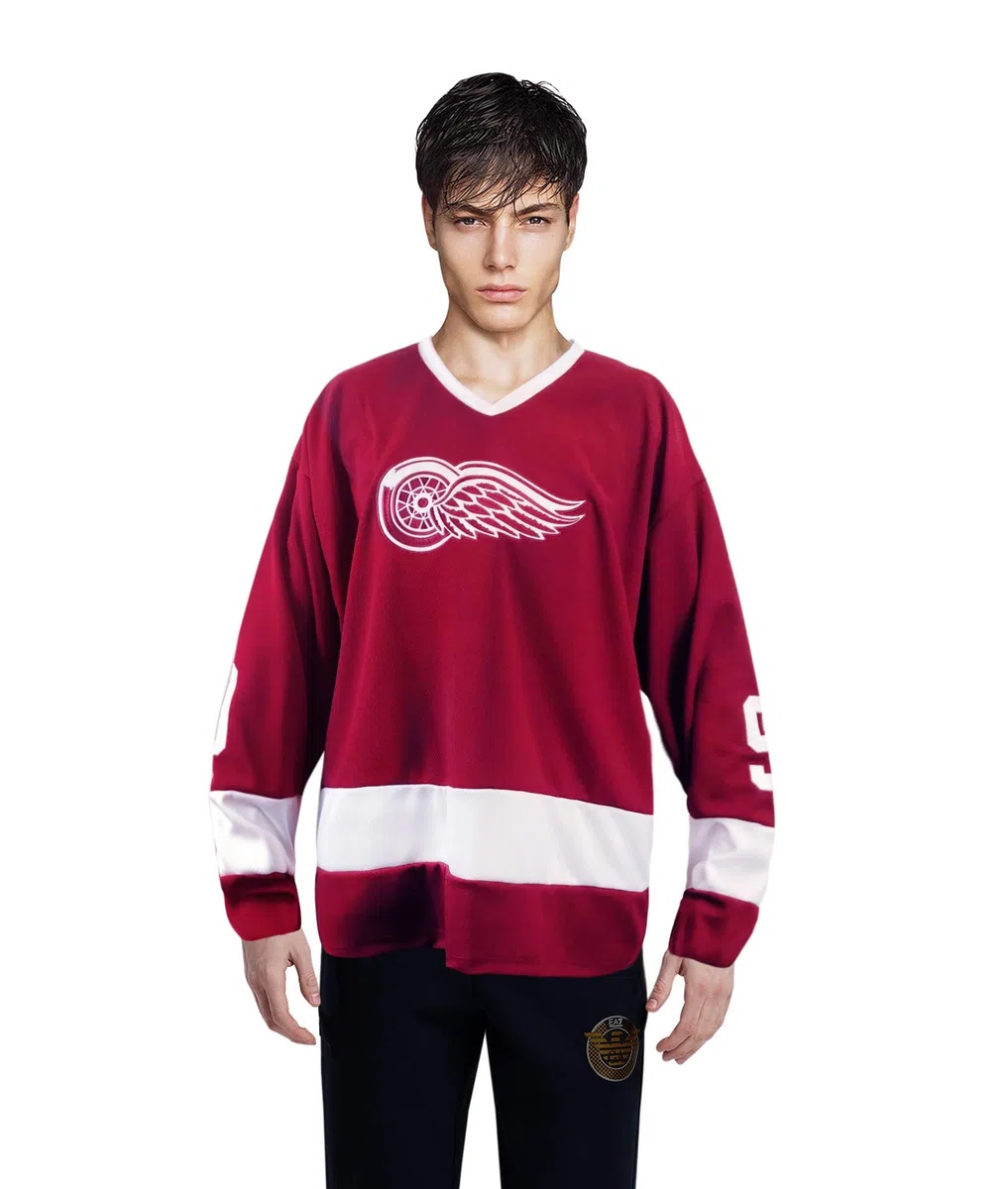 thecostumebase Maillot De Hockey Sur Glace Howe Ferris Bueller Day Off Costume Réplique Chemise (Grand) Rouge