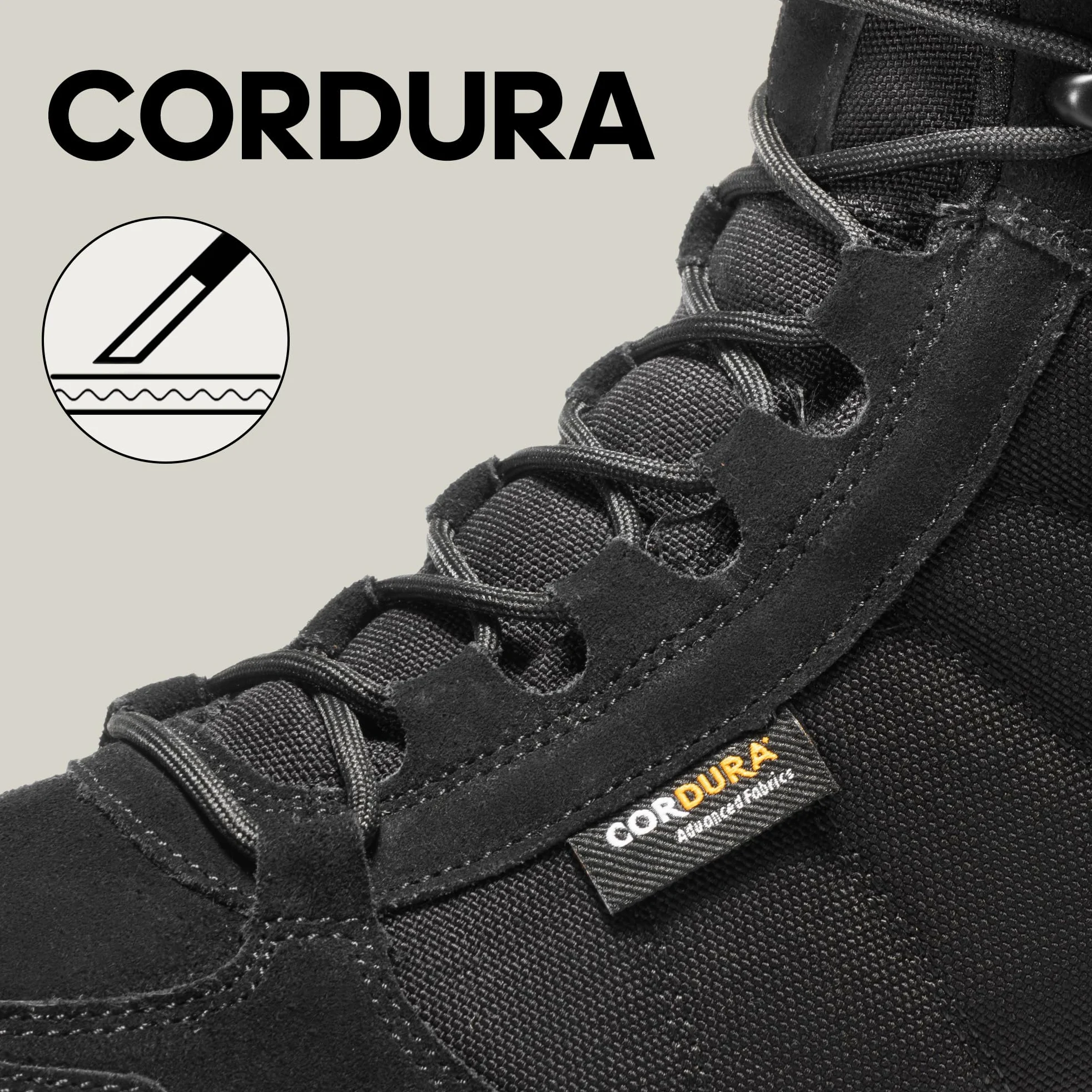NORTIV 8 Bottes Militaires pour Hommes Imperméable Bottes de Travail Durable et Antidérapante Bottines Respirantes SNMT222M