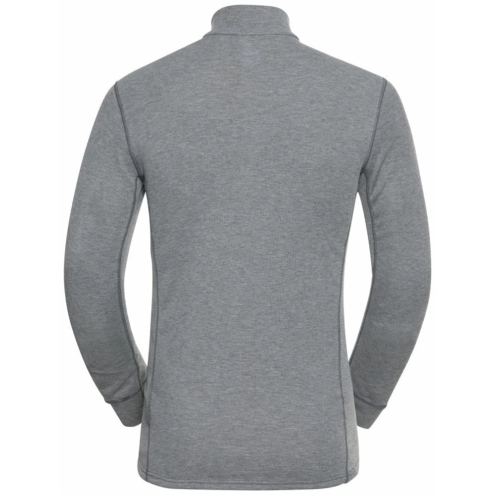 Odlo T-Shirt Fonctionnel À Manches Longues avec Fermeture Éclair Active Warm Eco Sweatshirt Homme (Lot de 1)