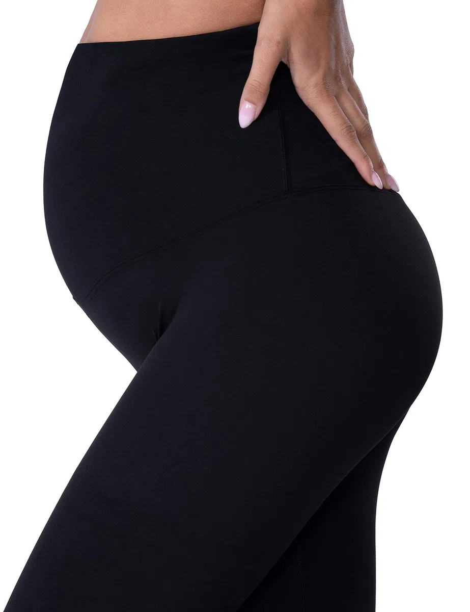 POSHDIVAH Legging de maternité pour Femme - Pantalon de Yoga de Grossesse - Legging d'entraînement