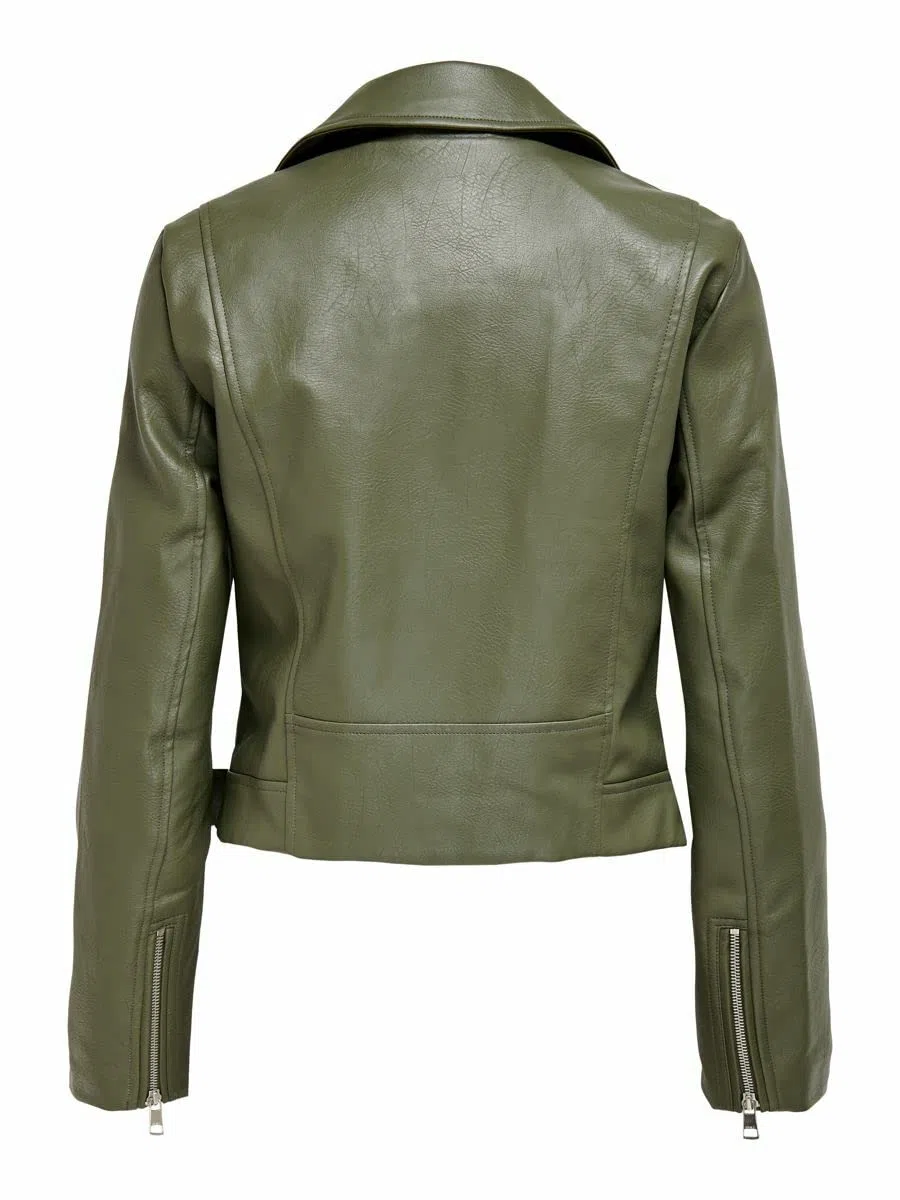 ONLY Onlvera Faux Leather Biker Cc Otw veste Femme (lot de 1)