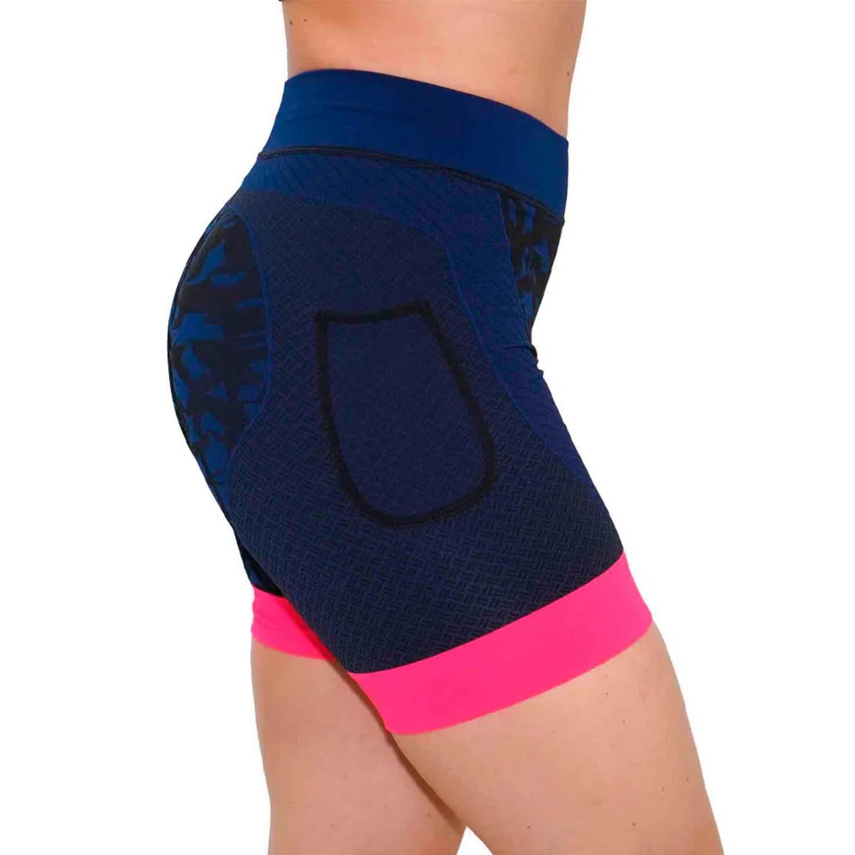 HANKER Short de compression pour femme en tissu sans couture, thermorégulateur, taille tubulaire, idéal pour la course, le trail, le fitness