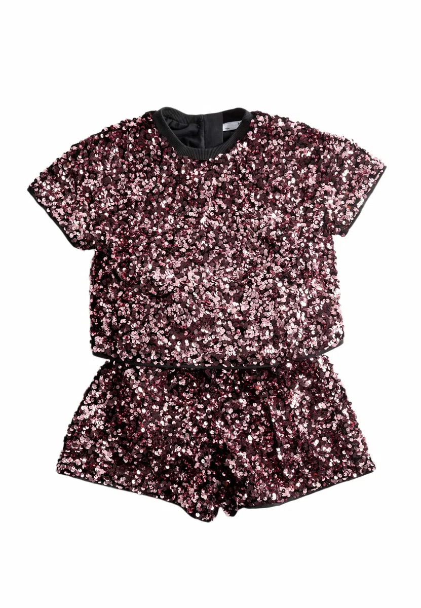 Marks & Spencer Ensemble 2 Pièces à Sequins Fille, Coupe Standard