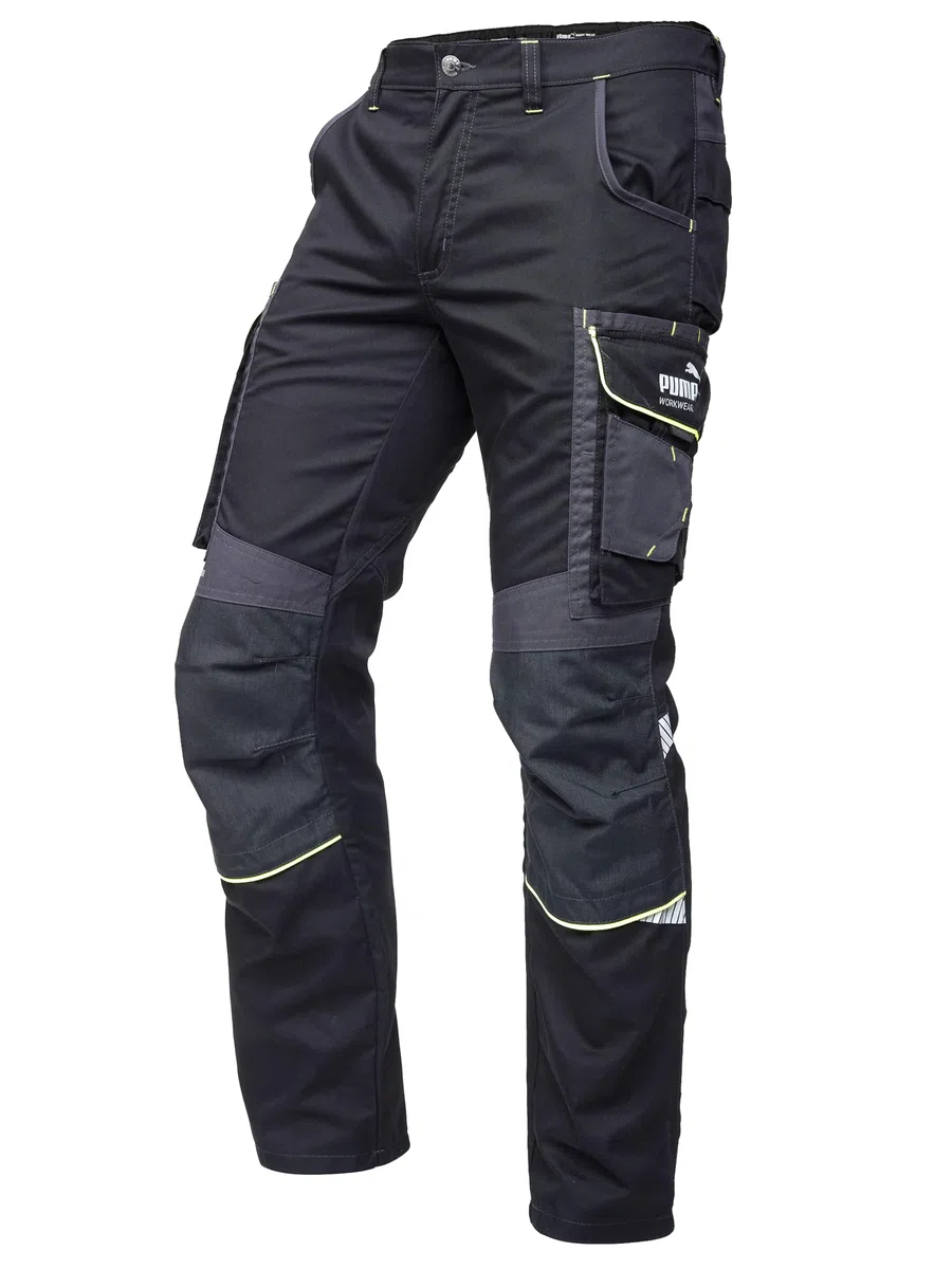 PUMA Workwear Precision X Pantalon de Travail pour Hommes, Nombreuses Poches & Genoux renforcés - Idéal pour Les Artisans, Les ouvriers de Production et de Construction