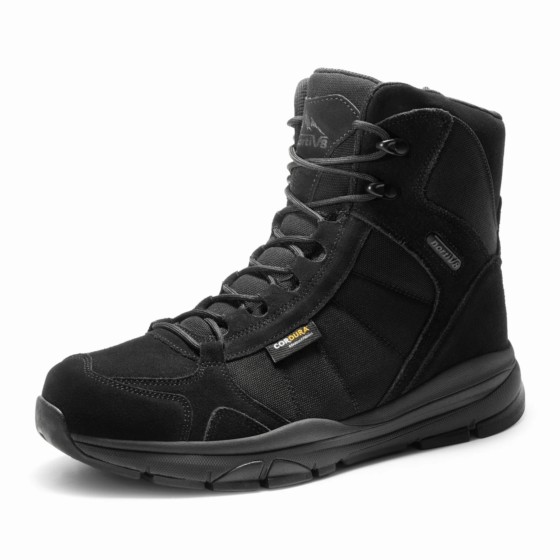 NORTIV 8 Bottes Militaires pour Hommes Imperméable Bottes de Travail Durable et Antidérapante Bottines Respirantes SNMT222M