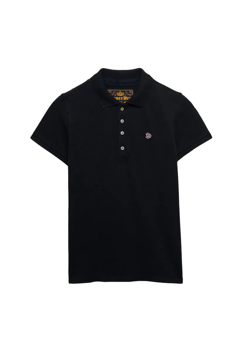 Superdry Heritage Slim Fit Polo T-Shirt, Eclipse Navy, 42 Femmes