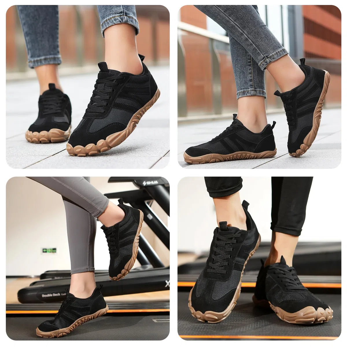 AONETIGER Chaussures Pieds Nus Homme Femme Légère Barefoot Shoes Respirantes Larges Chaussure Minimaliste Trail Antidérapante Extérieur Chaussures de Running GR.36-47 EU
