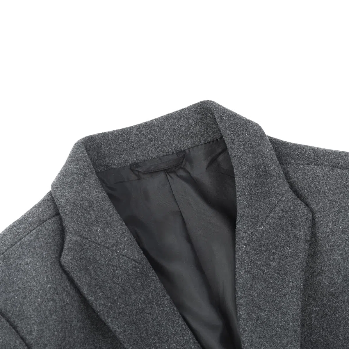 Allthemen Manteaux Homme en Laine Hiver Long Veste Trench Coat Chaud Slim Deux Boutonnages Pardessus Parka Coupe Vent