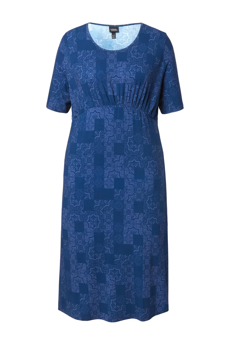 Ulla Popken Jerseykleid Mit Tonigem Kachel Print Robe Femme