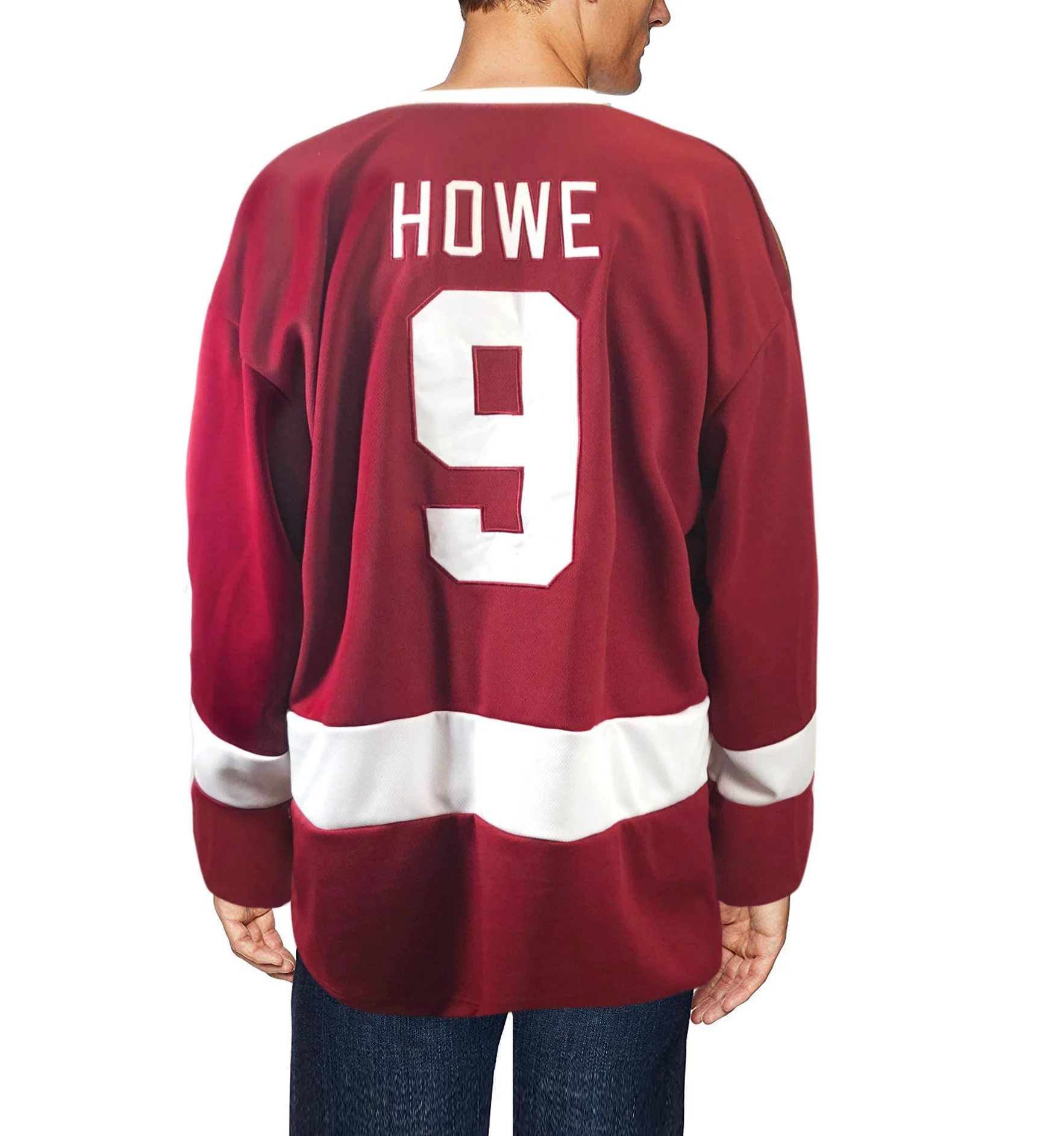 thecostumebase Maillot De Hockey Sur Glace Howe Ferris Bueller Day Off Costume Réplique Chemise (Grand) Rouge