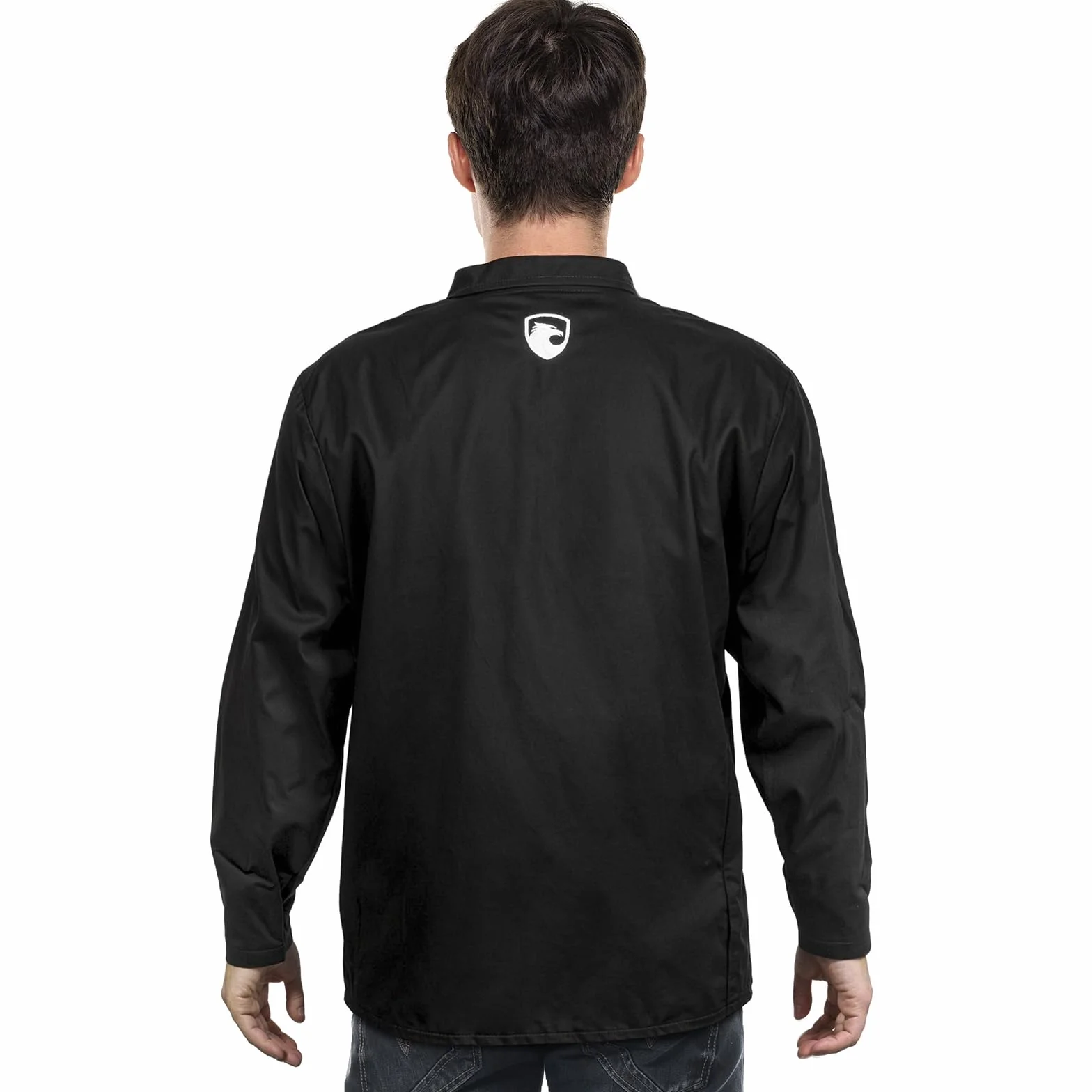 QeeLink Veste de Soudeur - Vêtements de Soudeur en Coton Ignifugé de Première Qualité - Manteau de Soudeur Léger pour Hommes et Femmes
