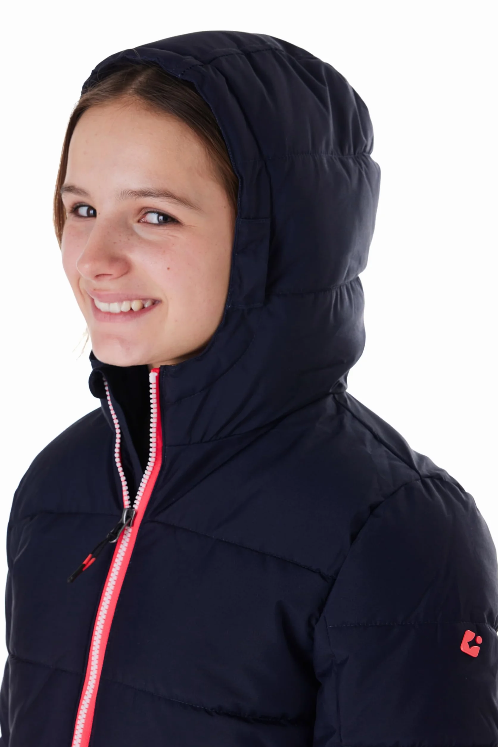 Killtec Ksw 330 Grls Ski Qltd Jckt Veste de ski/Veste de ski matelassée avec capuche et jupe pare-neige Fille