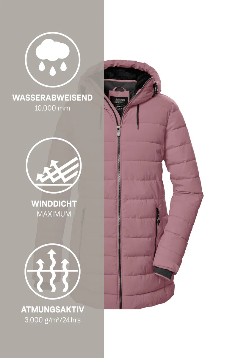 Killtec Kow 55 Wmn Qltd Prk Parka matelassée/parka avec capuche Femme