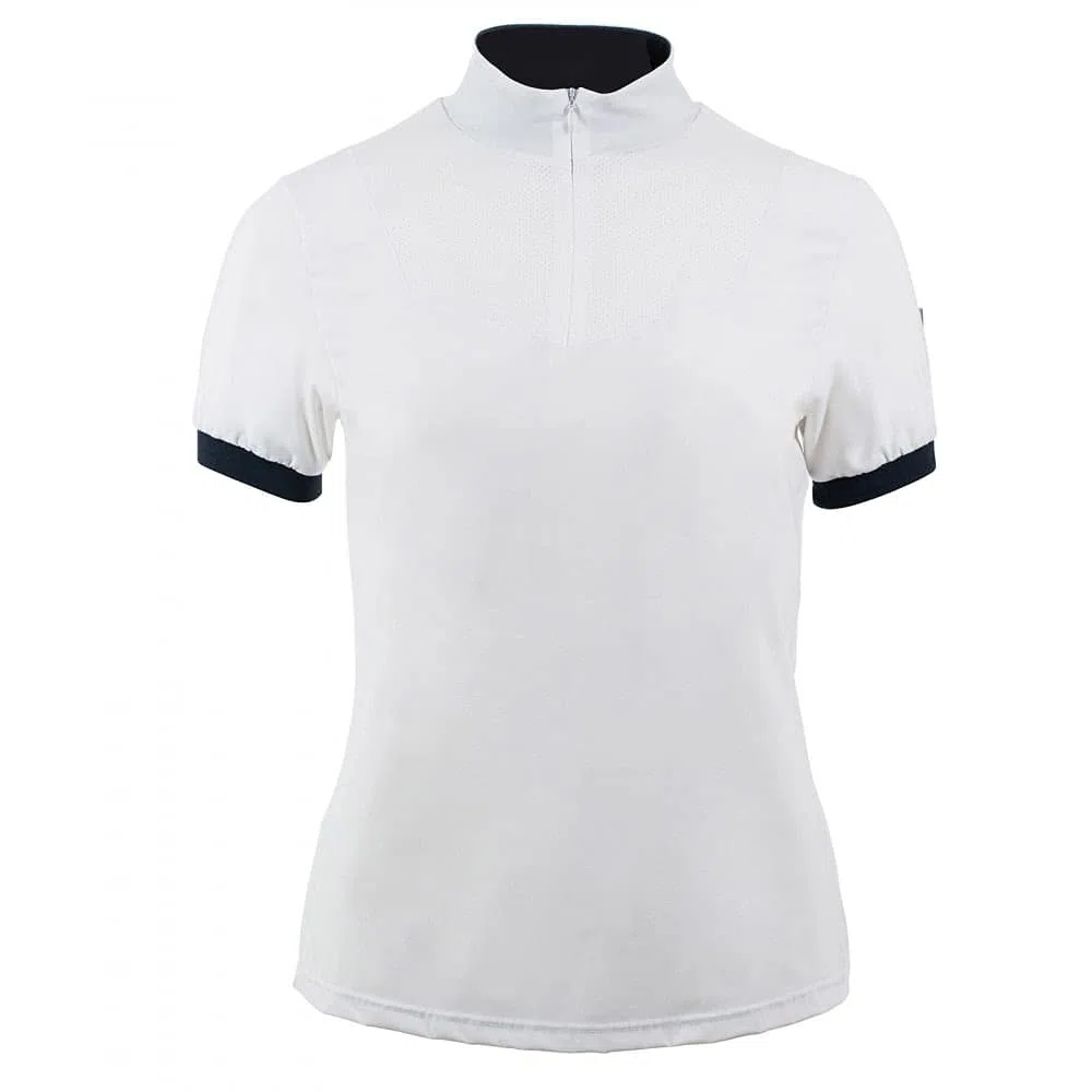 HORZE Polo Technique Taylor, Femme, Blanc, 34