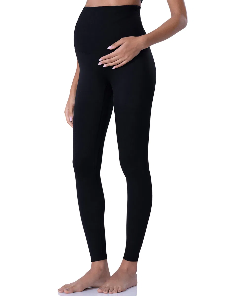 POSHDIVAH Legging de maternité pour Femme - Pantalon de Yoga de Grossesse - Legging d'entraînement