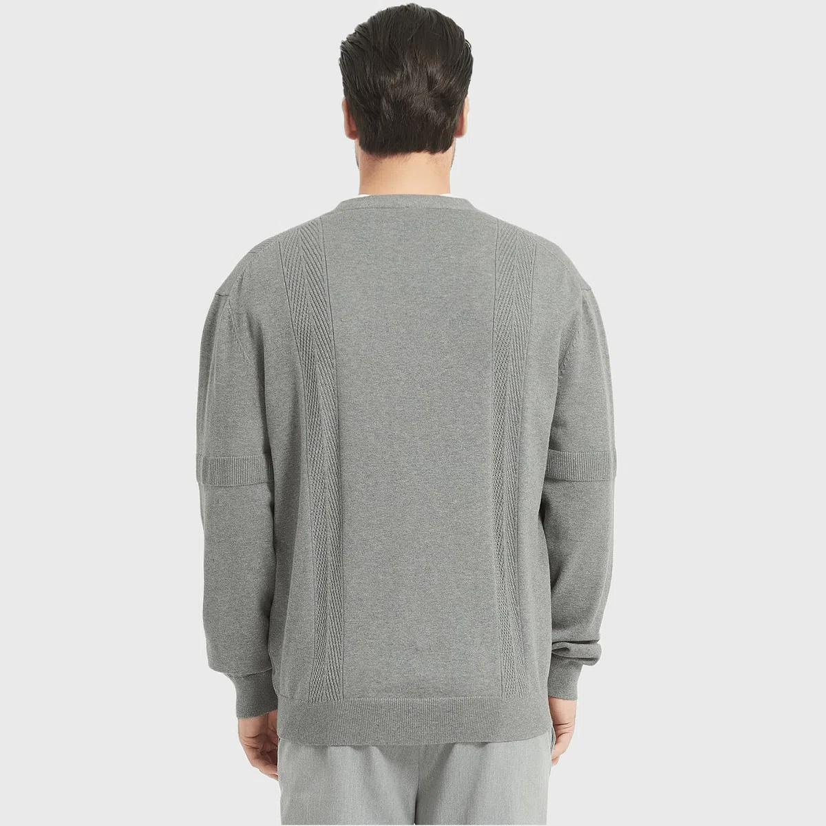 Cardigan pour Homme Décontracté Pull Manches Longues en Maille avec Col en V, Veste en Tricot Coton pour Hommes Gilet Automne Hiver avec Poches et Boutons