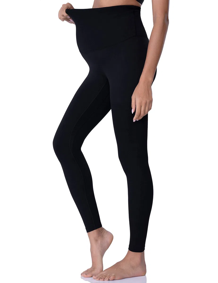 POSHDIVAH Legging de maternité pour Femme - Pantalon de Yoga de Grossesse - Legging d'entraînement
