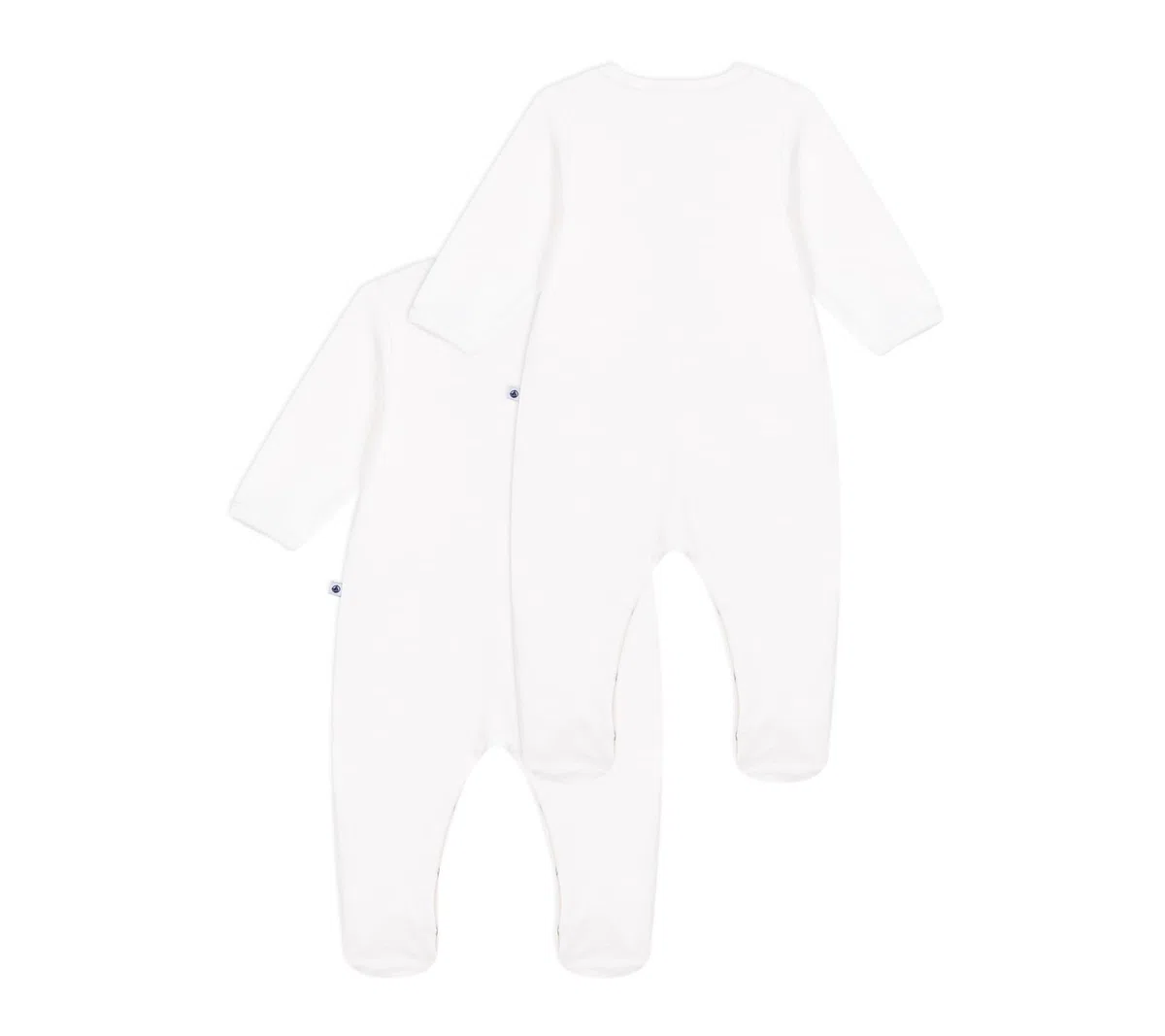 Petit Bateau Lot de Pyjamas Bébé en Velours Unis Multicouleur A0ff500 Vêtements Nuit Mixte bébé (Lot de 2)