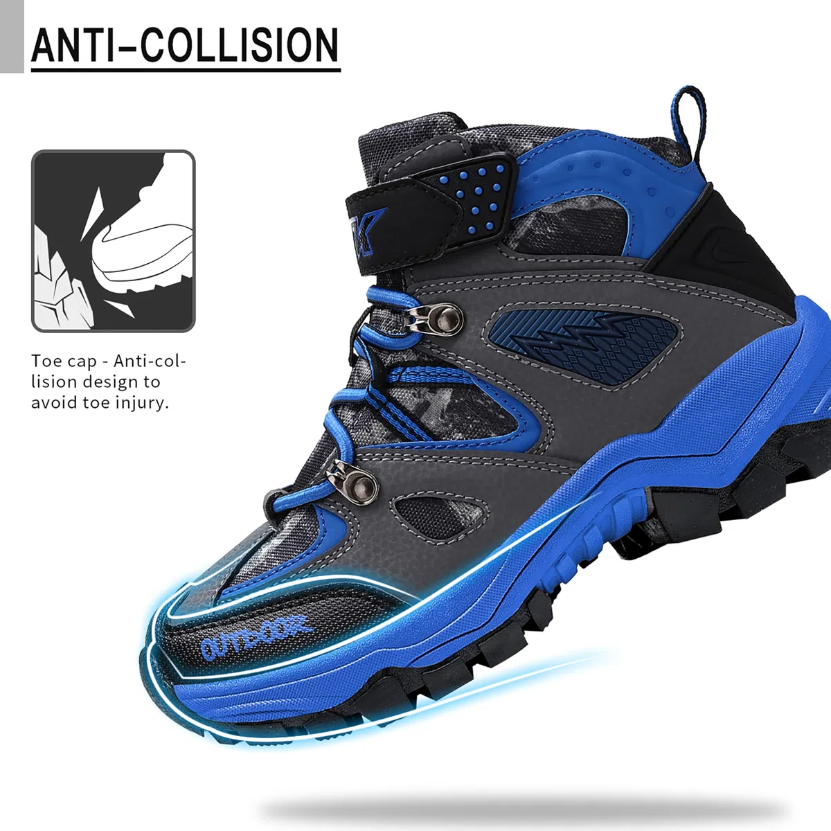 ELAPHURUS Chaussures en Coton pour Enfants Bottes de Neige d'hiver Garçon Fille Antidérapantes Bottes