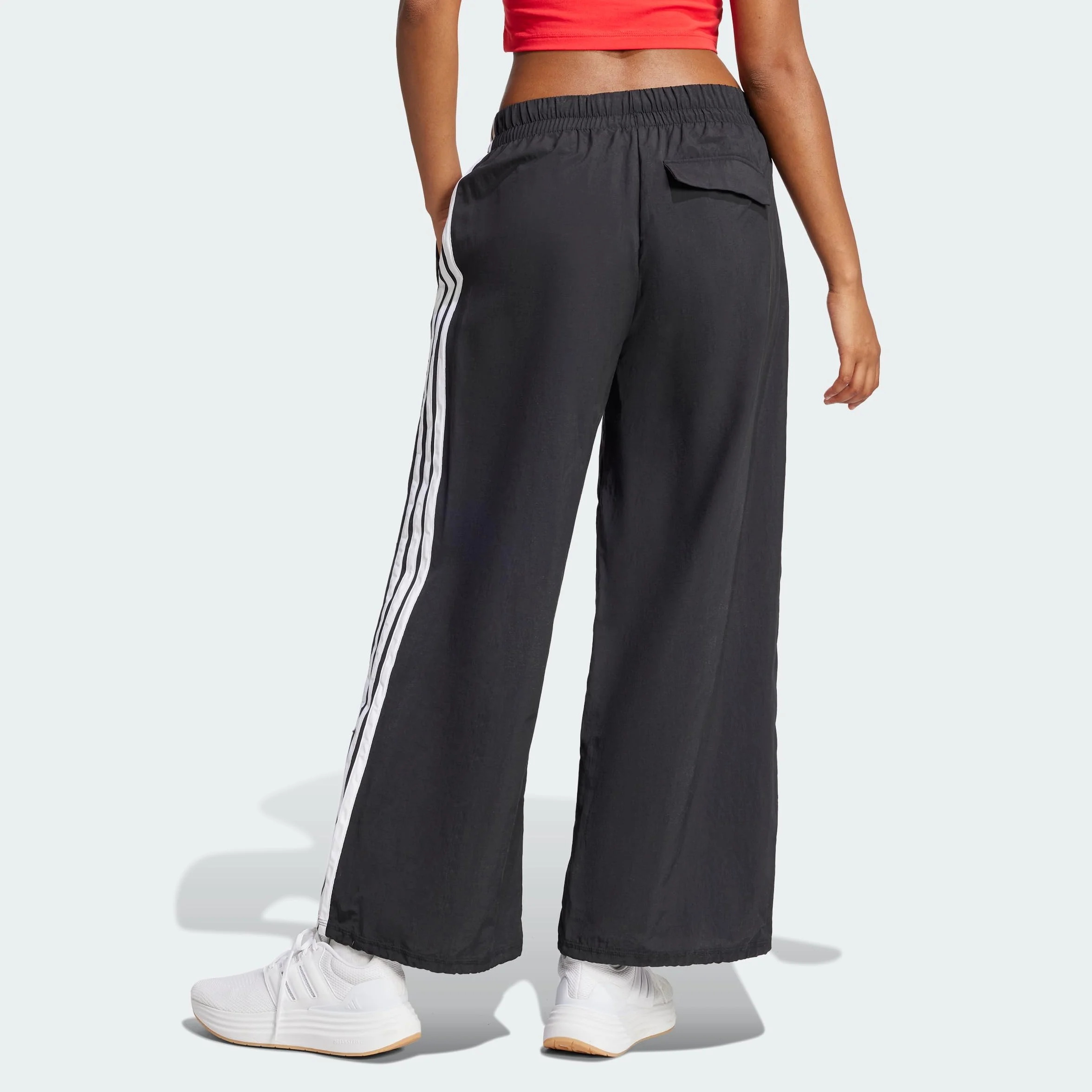 adidas Women's Pantalon Parachute Toile 3 Bandes Lifestyle Essentials