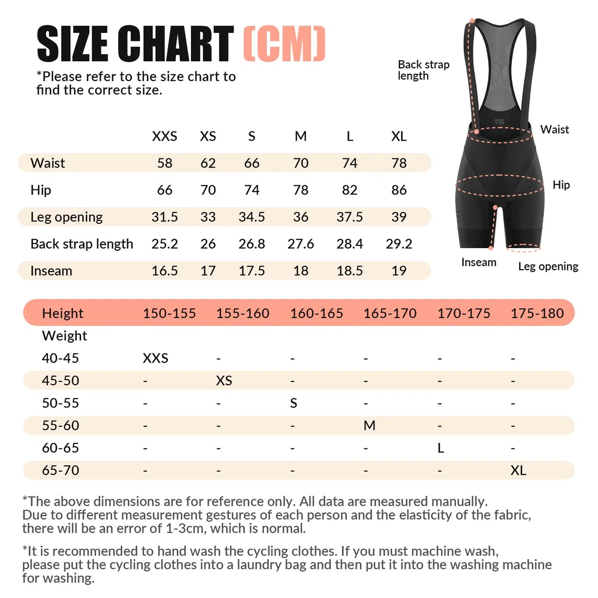 ROCKBROS TVI Cuissard à Bretelles pour Femmes Été, Shorts de Vélo Course Rembourré avec Poche Arrière, Séchage Rapide Anti-Choc pour Vélo de Route VTT, XXS-XL