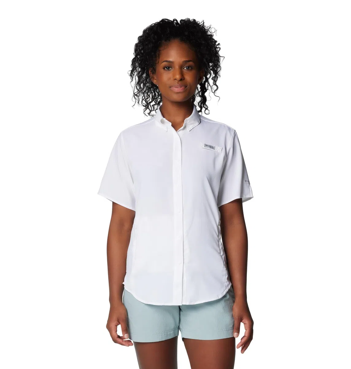 Columbia Chemise à Manches Courtes Tamiami II pour Femme, Blanc 2024, Taille XS, Blanc 2024, XS