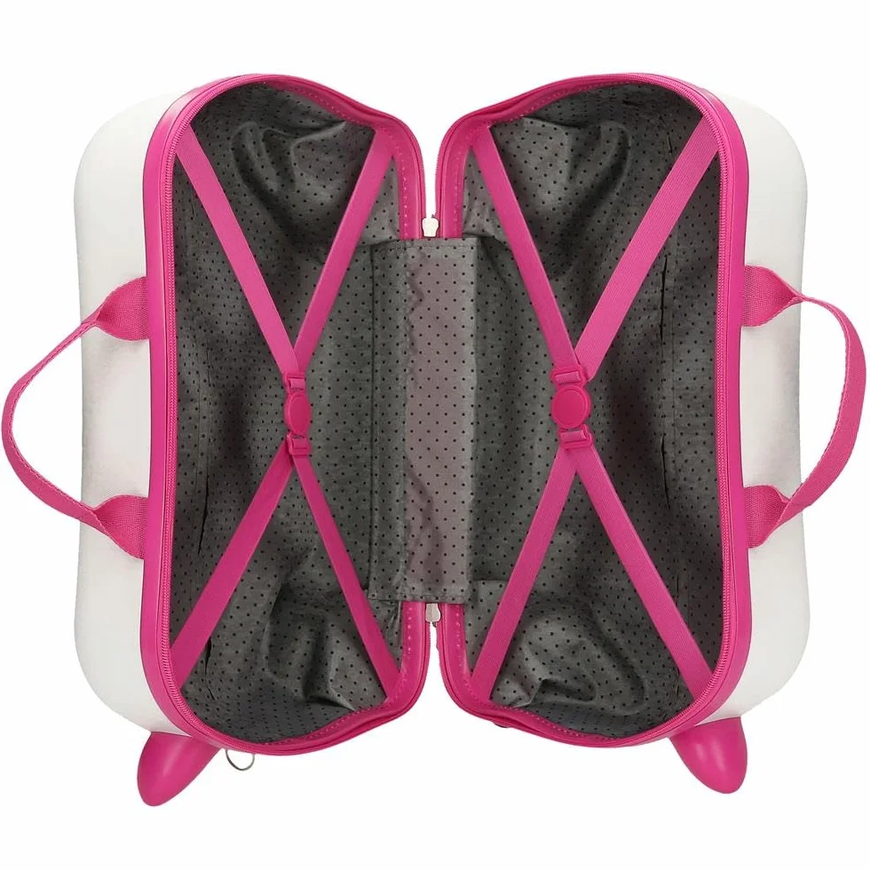 Roll Road Everything is Ok Valise pour Enfant Blanche 45 x 31 x 20 cm Rigide ABS 24,6 l 1,8 kg 4 Roues Bagage Main, Blanc, Valise pour Enfant | Bagage main, rigide, ABS, 45 x 31 x 20 cm, 24,6 L, 1,8 kg
