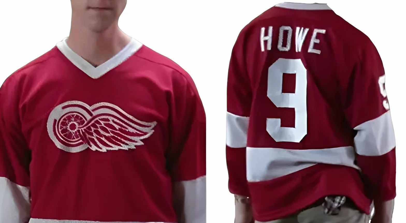 thecostumebase Maillot De Hockey Sur Glace Howe Ferris Bueller Day Off Costume Réplique Chemise (Grand) Rouge