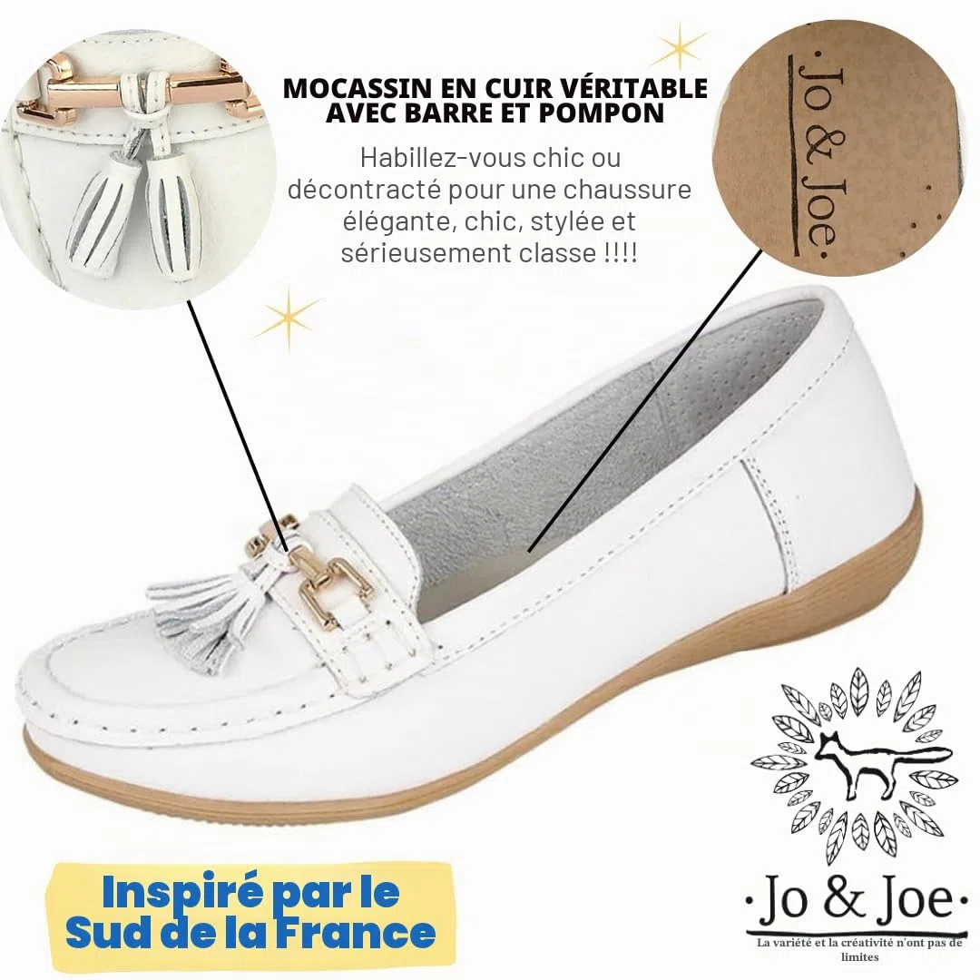 Femme Cuir Plat Mocassin Femmes Décontracté Confortable Cuissard Talon Bas Compensé Chaussures Travail