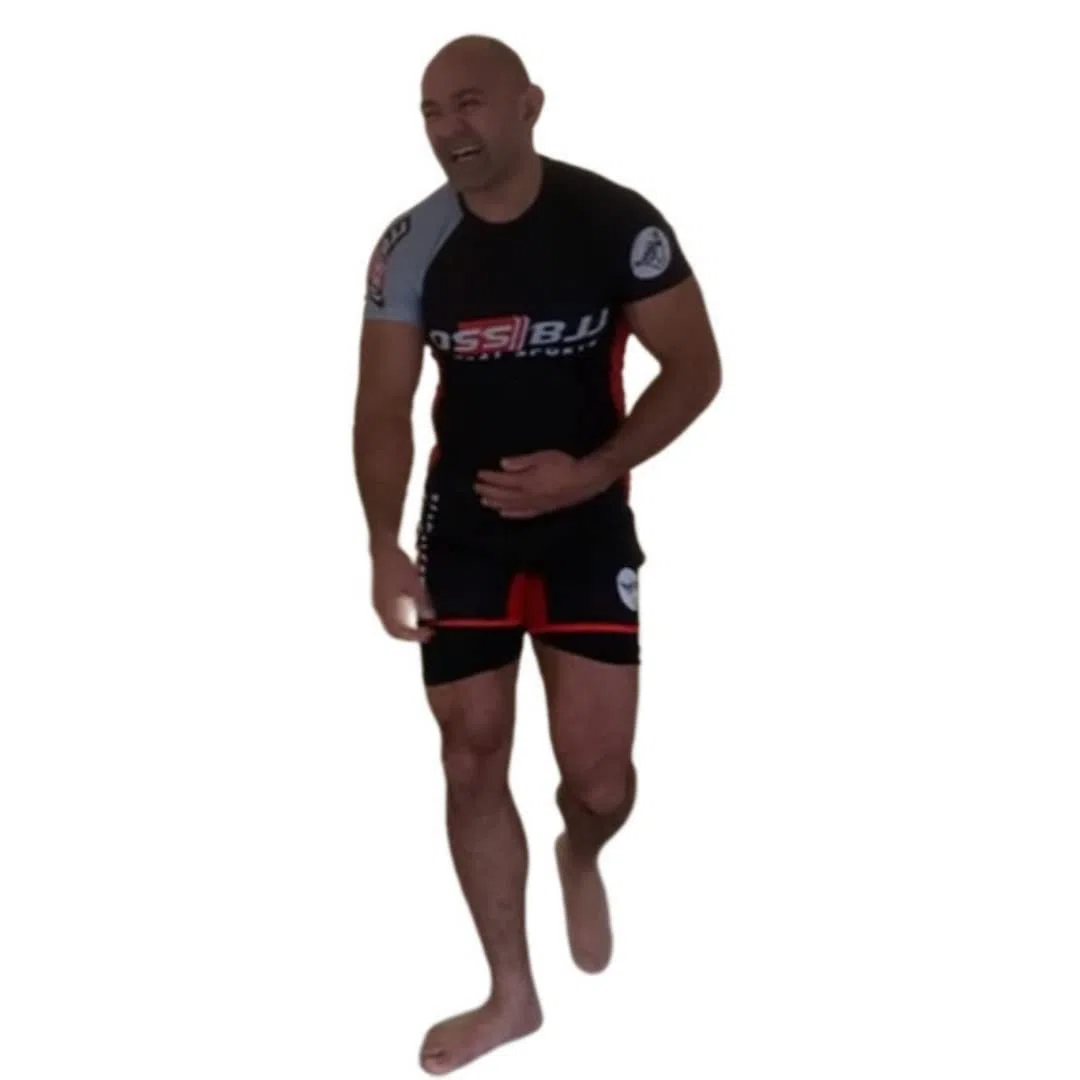 Ensemble de 2 pièces pour homme de jiu-jitsu, haut de compression et short de jiu-jitsu, maillot de bain pour homme, sans GI, MMA, noir