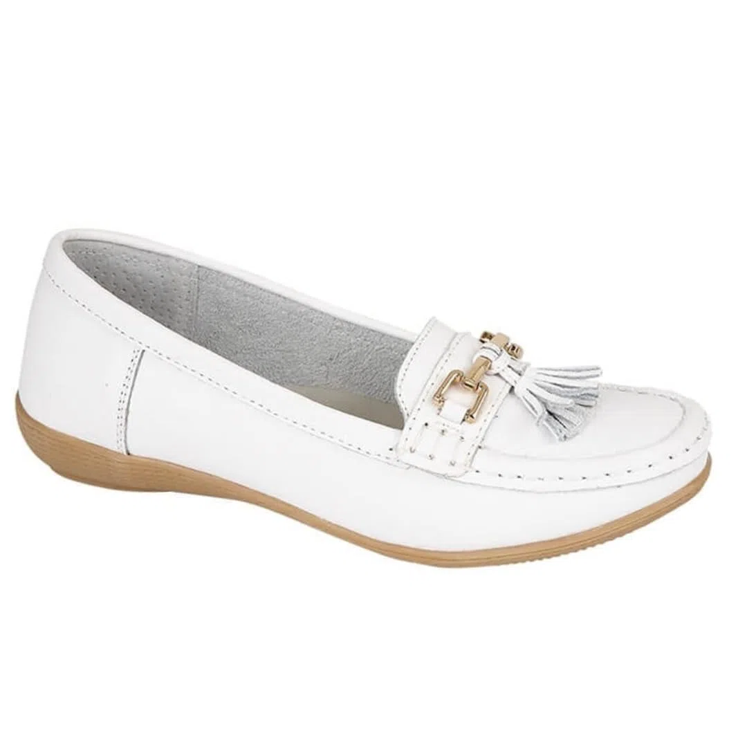 Femme Cuir Plat Mocassin Femmes Décontracté Confortable Cuissard Talon Bas Compensé Chaussures Travail