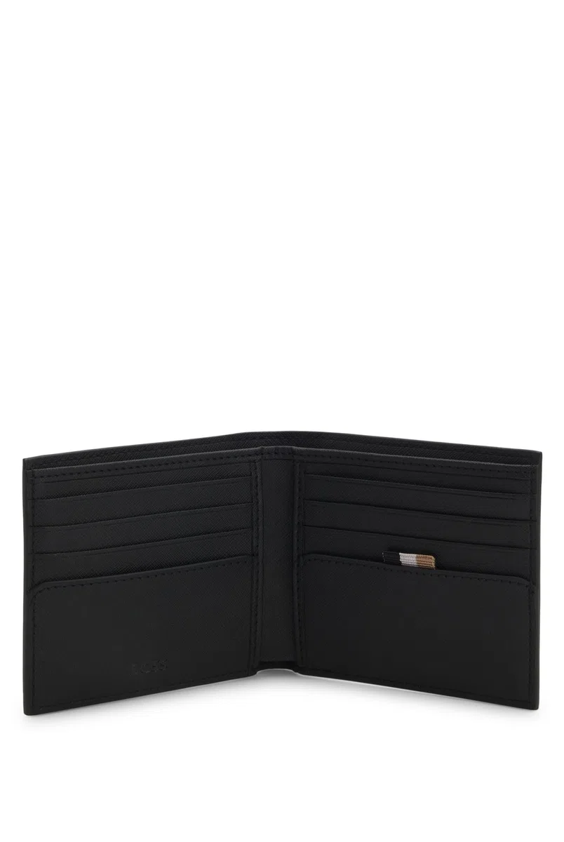 BOSS Zair_8cc N., 8 emplacements pour Cartes Homme, Black1, One Size
