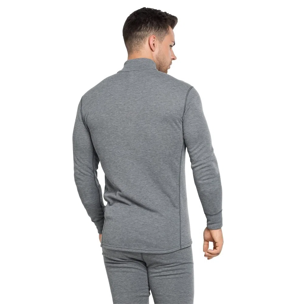 Odlo T-Shirt Fonctionnel À Manches Longues avec Fermeture Éclair Active Warm Eco Sweatshirt Homme (Lot de 1)