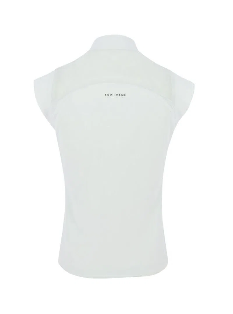 EQUITHEME Polo de Concours Brussels - Femme - Couleurs - Blanc, Taille Française - XS