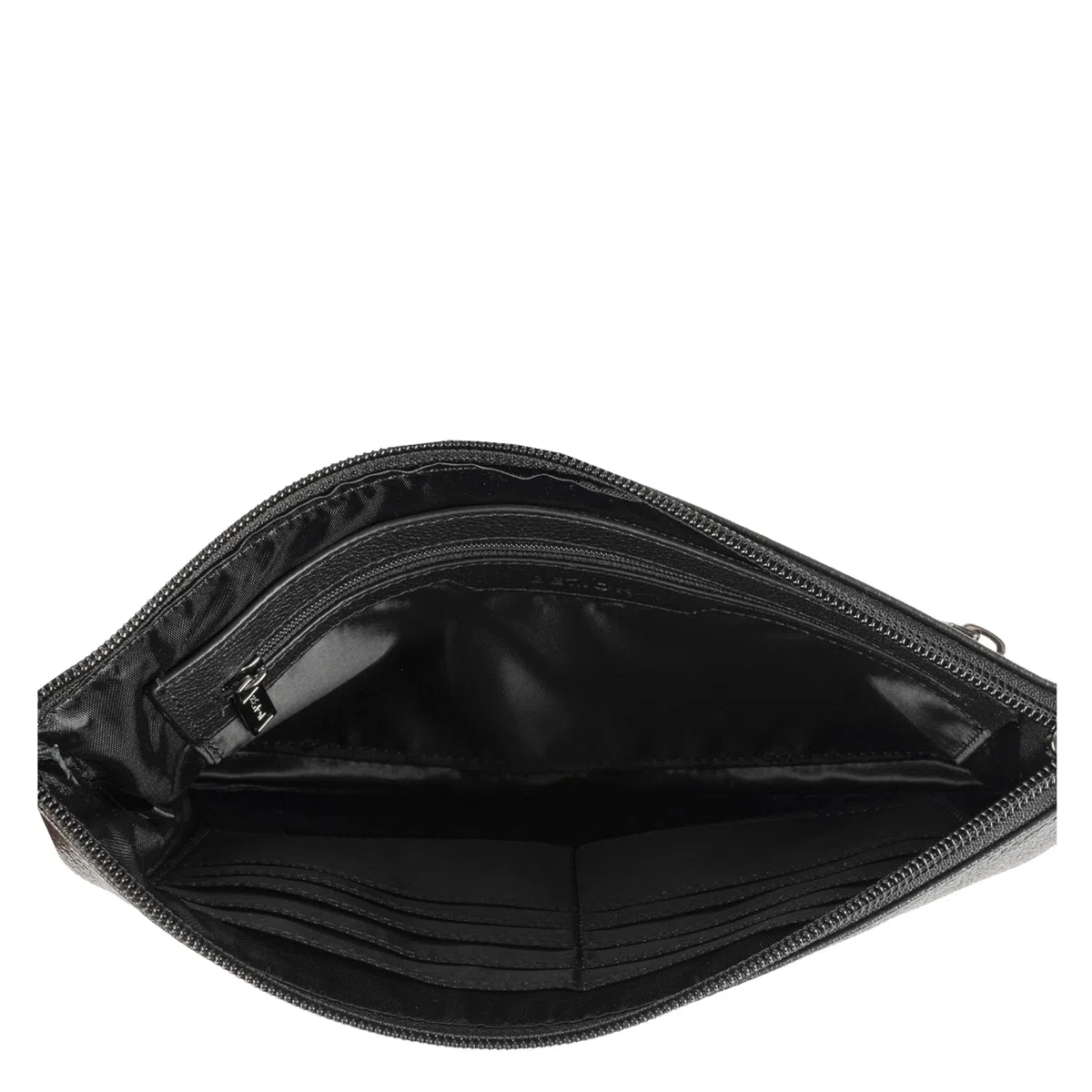 BEMON Pochette en cuir grainé pour homme Enzo, porté main, 15 x 23 x 4 cm