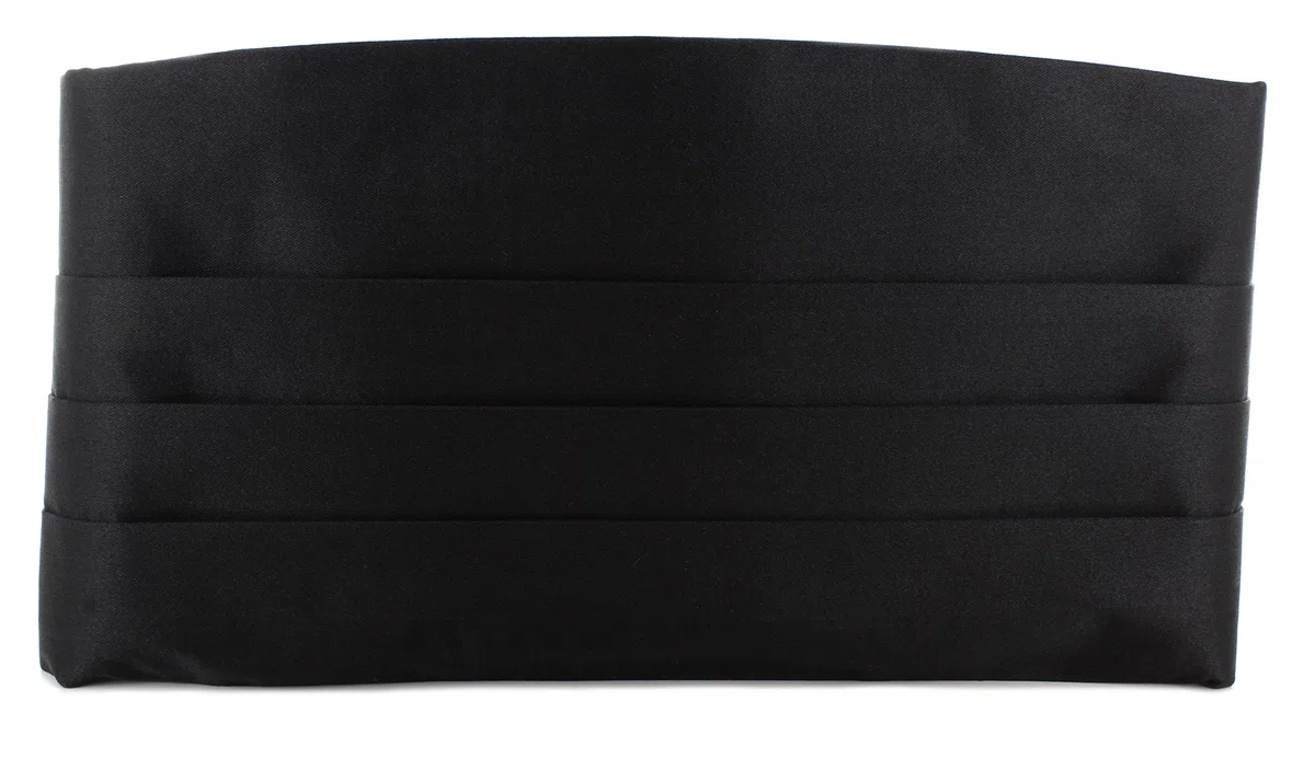 Ceinture en soie. - Noir - Taille Unique