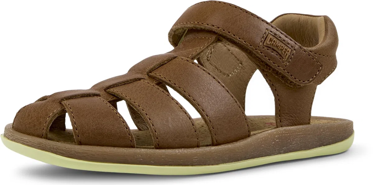 Camper Bicho 80177-005, Sandales Bout Ouvert garçon - Bleu - Blau (Krypton Denim/Bicho Orgreen), 36