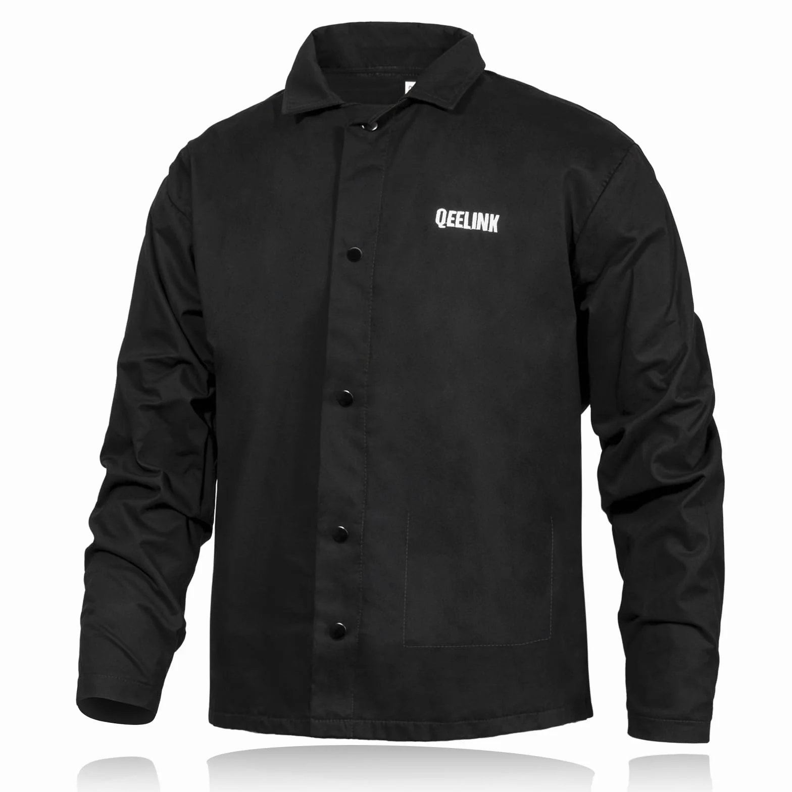 QeeLink Veste de Soudeur - Vêtements de Soudeur en Coton Ignifugé de Première Qualité - Manteau de Soudeur Léger pour Hommes et Femmes